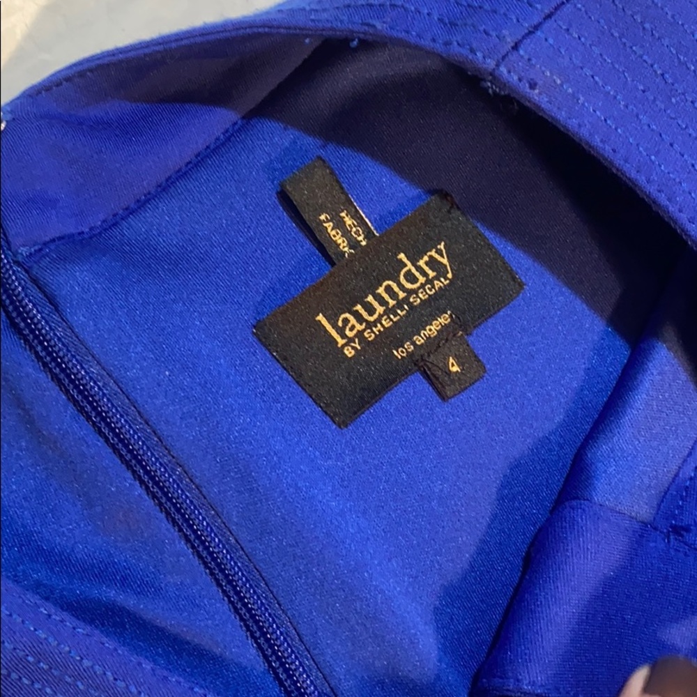 Laundry Royal Blue Keyhole Dress 4 - Picture 6 of 8